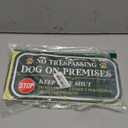 2 Pack No Trespassing Dog On Premises Keep Gate Shut Sign, 12 x 6 inch Rust Free Aluminum Dog Sign, Weather Resistant, Waterproof, Durable Ink, Easy to Install