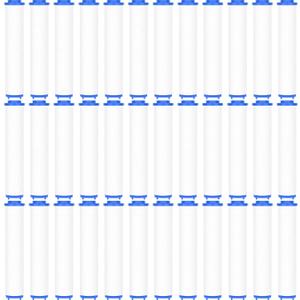 Macarrie 36 Pcs Shower Head Filters 3.7 Inch PP Cotton Filter Cartridge Filter High Pressure Handheld Turbo Fan Shower Heads Filter for Detachable Propeller Jet Sets