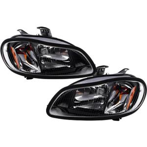 Halogen Headlight Assembly Compatible with M-2 M2 2002-2018 Pair | A06-51039-002 A06-51039-000 A06-35853-000 A06-75732-004 Black Headlamps with All Bulbs Included Left Right