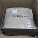 Andency King Size Comforter Set 7 Pieces Oatmeal - Bed in a Bag King Boho Lightweight Fluffy Tufted Bedding Sets with Comforter, Sheets, Pillowcases & Shams