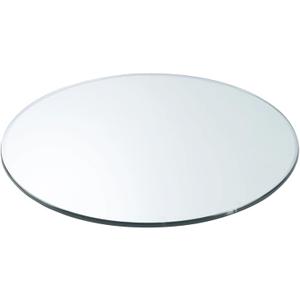 18 inch Round Tempered Glass Table Top with 1/4 inch Thickness & Flat Polished Edge - Clear Surface & Scratch Resistant - Ideal for Dining Room, Kitchen, Patio & Round Coffee Tables