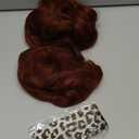 BARSDAR 2 PCS Auburn Messy Bun Hair Piece - Elastic Copper Messy Hair Bun Scrunchie for Women - Natural Looking Thick Soft Synthetic Large Fluffy Updo Hairpieces Chignon Scrunchie Extensions Daily