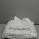 Frienda 3 Pcs Winter Snowflake King Comforter Cover Set Includes 1 Duvet Cover and 2 Pillow Shams Boho Tufted White Snowflake Bedding Set for Winter Gift