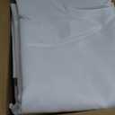 6-Pack White Round Tablecloths, 120 Inches, Stain-Resistant Polyester for 5-6 Ft Round Tables - Washable Table Covers for Weddings, Banquets, Birthday, Parties, Events