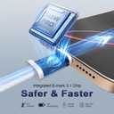 2 x 240W USB C to USB C Cable, 10 FT Braided Type C Fast Charging Cord for MacBook Pro/Air, iPad Pro,iPhone 17/16/15 Pro Max, Samsung Galaxy S23 and More, Supports 240W/140W/100W/65W/35W