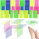 estardaa 200 Pcs Hand Helicopter Set, 100 Propeller+ 100 Rod Bamboo Dragonfly Helicopter Toy, Aero Props Hand Spinner Flying disc Launcher Outdoor Toys Flying Party Gift Favors for Kids 8-12,4-6