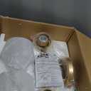 Emak 2-Light Gold Bathroom Light Fixtures Over Mirror, Globe Bathroom Vanity Light with Clear Glass Shades and Gold Finish, VL114-GD-2