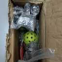 Portable Pickleball Net, Regulation Size 22FT and 11FT Half Court 2-in-1 Pickle Ball Net with 2 Pickleballs and Carry Bag for Driveway, Backyard, Street, Weather Resistance Steady Steel Frame
