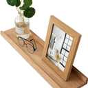 Oak Floating Shelves Natural Wood Wall Mounted Display Picture Ledge for Home Office Living Room Bedroom Storage 4X24 Inch