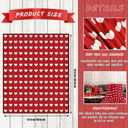 JarThenaAMCS Valentine's Day Throw Blanket Red Heart Prints Fuzzy Romantic Love Decorative Soft Cozy Flannel Blanket for Mom Couple Home Bed Sofa Couch Chair, 50 x 60 Inch