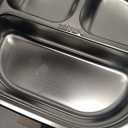 Stainless Steel Bento Box, 800ml Leakproof Lunch Box, Easy To Open And Close, Food Storage Container For Outings, Picnics, And Travels (3 Compartments)