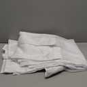 YellyHommy Stall No Hook Shower Curtain with Snap in Fabric Liner Set Less Time White Waffle Shower Curtain for Bathroom 75" L x 60" W