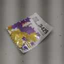 Gold and Purple Star Confetti Table Decoration for Graduation Birthday Retirement Wedding Pride Theme Party,1.2 inch in Diameter,200 Counts