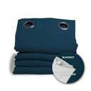 Moondream DecibelControl™ 3-in-1 Soundproof Curtain | Noise Reduction | Thermal Insulation | 100% Blackout | Patented Technology | Made in Europe | Grommet | 52" W x 84" L | Blue - Air Force MC56