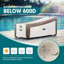 76 inch Chaise Lounge Cover Waterproof, Patio Chaise Lounge Cover for Outside, Outdoor Furniture Lounge Chair Cover for Anti-UV, Rip Resistant, Water Resistant, Small, 1 Pack, Brown