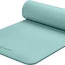 Retrospec Solana Yoga Mat Thick 1/2in Non-Slip Workout Mat with Nylon Strap - 72x24in Exercise Mat for Pilates, Stretching & Fitness - BPA Free, Easy Clean