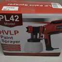 Paint Sprayer, HVLP Spray Gun with Cleaning & Blowing Joints, 4 Nozzle Sizes & 3 Spray Patterns, Easy to Clean, for Furniture, Cabinets, Decks, Walls, Doors, DIY Projects, etc.