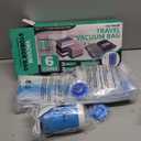 Cozy Essential Travel Vacuum Storage Bags with Rechargeable Cordless USB Pump, Space Saver Bags for Luggage, Suitcase, Carry-On, for Clothes, Blankets, Bedding & Seasonal Storage,6 Combo