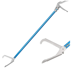 60" Professional All-Aluminum Alloy Snake Tong Reptile Grabber Rattle Snake Catcher Wide Jaw Handling Tool with Lock