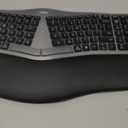 Nulea RT05 Wireless Ergonomic Keyboard, Split Keyboard with Wrist Rest, USB-C Charging, 7-Color Backlight, Natural Typing, Bluetooth and USB Connectivity, Compatible with Windows,Mac (Silver)