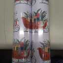 Pack Of 2 LaRibbons Christmas Wrapping Paper Jumbo Roll with Red Pom Pom, Classic Sled Design Gift Wrap Set for Christmas, Holiday, Party Celebration, 30 Inch X 40 Feet (100 sq. ft. ttl.)