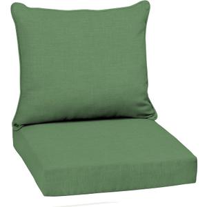 Arden Outdoor Deep Seat Cushion Set, 22 in x 24 in, Weather-Proof, Rain-Proof, Fade Resistant Patio Cushion Bright Moss Green Leala