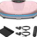 MERACH Vibration Plate Exercise Machine, 4D Whole Body Workout Vibrating Platform for Lymphatic Drainage Weight Loss Muscle Activation, Home Fitness Equipment with Bluetooth Light Pull Cord