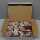 12 Pcs Mercury Glass Christmas Ornaments 2.36"3.15" Christmas Ball Ornaments Assorted Mercury Hanging Decor for Xmas Tree Decoration (Red)