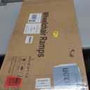 FACHNUO 3 Feet Portable Wheelchair Ramp, Non-Skid Aluminum Handicap Ramps with Handle, Folding Threshold Wheel Chair Ramp for Home Steps, Stairs, Entry, Threshold, Curbs, Stairs, 800LBS Capacity (3FT(Using height 3-9''))