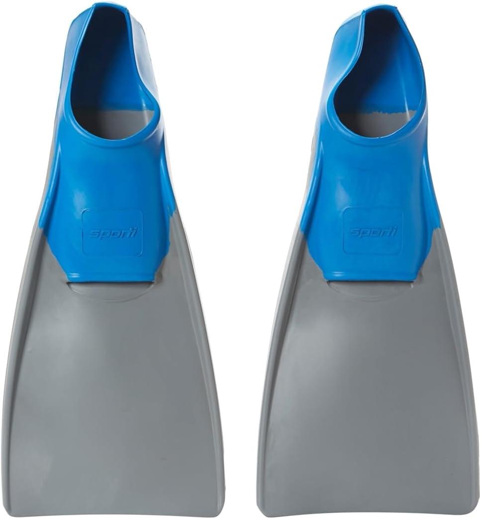Sporti Essential Floating Swim Fins (Color) - M 7-8 / W 8-9 (Greyblue)