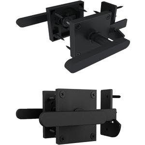 Double Sided Gate Latch,Heavy Duty Swinging Door Latch,Self Locking Gate Latch Two Sided Gate Door Latch for Wooden Fence Double Sided Gate Latch for Outdoor Fence, Pool,Backyard and Garden