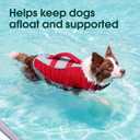 Kuoser Dog Life Jacket for Swimming & Boating, High Flotation Dog Swim Vest with Reflective Stripes & Rescue Handle, Lightweight Doggie Water Vest for Small, Medium & Large Dogs, XXL