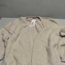 PRETTYGARDEN Womens Oversized Cardigan Sweaters 2025 Fall Long Lantern Sleeve Knit Open Front Lightweight Sweater, Grey-Beige S