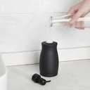 304 Stainless Steel Countertop Black Soap Dispenser Rust Resistant Leak-Proof Liquid Hand Sanitizer Pump with Hopperfor Kitchen Sink, Countertop, Bathroom (13.5oz/400ml)