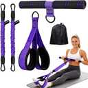 Upgraded Pedal Resistance Band with Handle, Protective Nylon Sleeves & Adjustable 30/60LBS, Sit-up Workout Equipment for Core/ABS, Waist, Arm, Leg, Portable Home Gym for Men & Women Body Shaping
