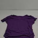 Womens Ruched Tops Casual T Shirts Dolman Short Sleeve Shirts Boat Neck Summer Off Shoulder Batwing Tops 2025 (XX-Large, 06dark Purple)