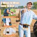 2025 Personal Waist Fan with 20,000mAh, Dual Motors, Portable Belt Clip on Waist/Shirt Cooling Fan, Neck Hanging Hands-Free, Perfect for Outdoor Sports, Work & Travel In the Hot Summer