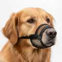 Dog Muzzle for Large Dogs  Breathable Air Mesh Muzzle for Large Sized Dog | Mussels for Dogs Grooming | Muzzles to Prevent Biting Barking Chewing | Allows Panting and Drinking (Large ( 7.9 - 9.4 ))