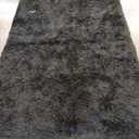 Fluffy Rug for Bedroom, 4x6 Black Area Rugs for Living Room Dorm Shaggy Rug Fuzzy Kids Rug Carpet Soft Plush Furry Bedside Rug Plush Indoor College Nursery Home Decor