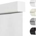 Persilux Blackout Roller Shades & Blinds Windows Shades Free-Stop Blackout with Jacquard Fabric, Cordless Blinds Pull Down Shades for Home, Easy to Install for Door/Office, White (35" W x 72" H)