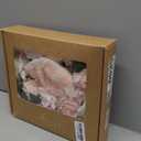 Ling's moment Fake Flowers Box, Faux Artificial Greenery Stems Foam Roses Silk Peony Fabic Flower for Centerpieces Bouquet Wedding Table Floral Vase Bridal Shower Party, Pink & Cream, Grand Combo