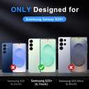 Teayoha for Samsung Galaxy S25-Plus Case, Translucent Matte Back Compatible with Magsafe Magnetic Slim Shockproof Protective Case with Lanyard Strap Phone Cover for S25+ 5G 6.7-inch, Green