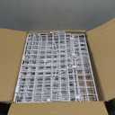 HapiRm Hanging Closet Organizer Storage - 3 Tier Metal Stackable Hanging Closet Shelves with Dividers and S Hooks, Foldable Clothes Shelves for Clothes, Pants, Shoes, Coat, Hats Clutches Accessories (White)