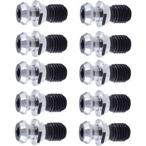 10 Pcs CAT40 45 Degree Pull Stud Retention Knob 0.74 Inch CAT40 Retention Knob Socket for CNC Machining Machines