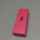 TYA Oversized Wrap Around Sunglasses for Women Men, Futuristic Rave Curved Lens Shades, Fashion Trendy Shield Sun Glasses (Small Pink Frame - Black Lens)