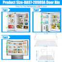 Upgraded DA97-20989A Refrigerator Door Bin Compatible with Samsung Refrigerator Door Shelf RF28T5021SR RF28T5001SR RF28T5101SR RF28T5021SG RF28T5F01SR DA63-09780A AP7014565 PS16556771 Left Shelf