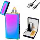 Smart Electric Lighter, High Power Pulse Plasma Arc Lighter with 4 Ignition Modes, Windproof Electronic Lighters, Rechargeable USB Lighters with Safety Lock (Colored Ice)
