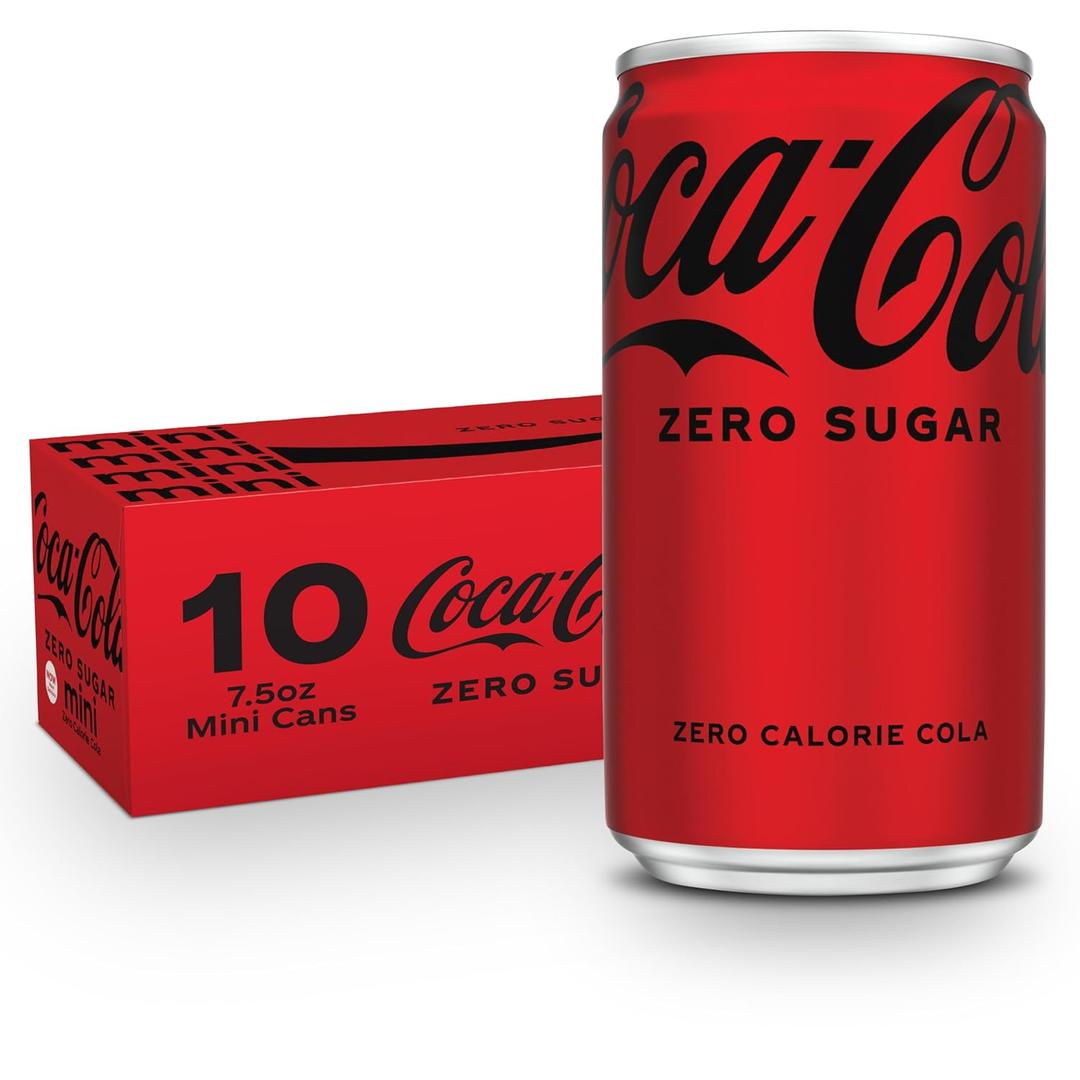 Coca-Cola Coke Zero Sugar Diet Soda, 10 Pack (7.5 fl oz (Pack of 10)), Best By: January 5 2026
