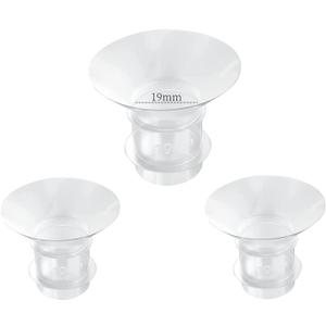 19mm Flange Inserts Compatible with Momcozy S12 Pro/S9 Pro /M5/M9/Medela/TSRETE Wearable Breast Pump,Suitable Spectra S1/S2, Reduce 24mm Shield/Flange Nipple Tunnel Down to 19mm