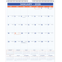 2026 Wall Calendar, Jan–Dec, Large 11" x 17" Hanging Planner, Twin‑Wire Bound, Big Daily Blocks, Holidays, Julian Dates, Sturdy Hanging Hook